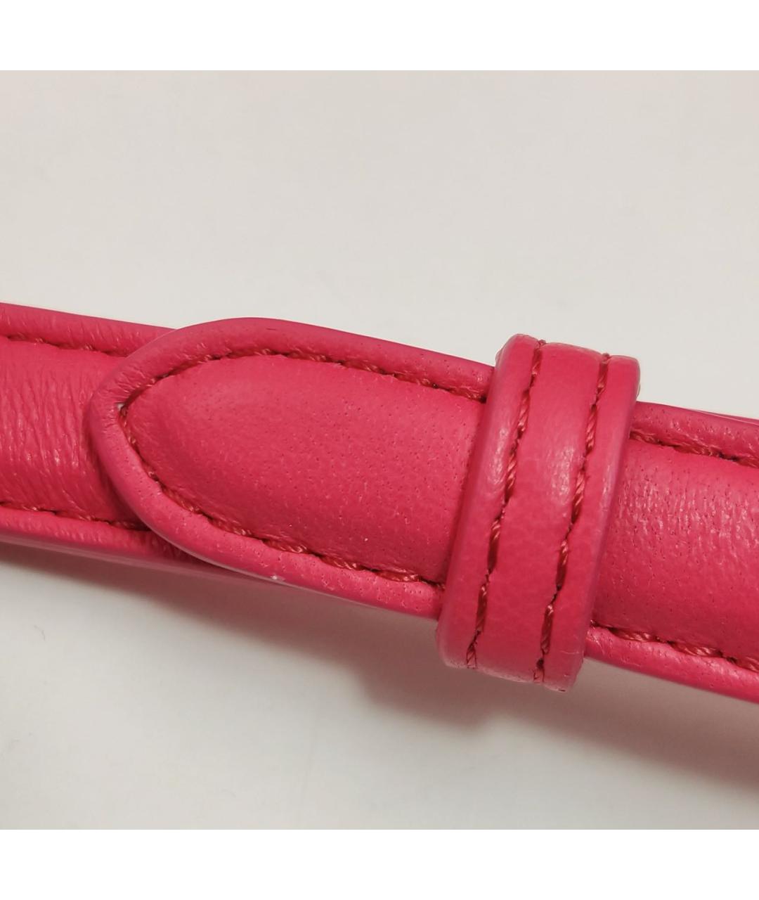 FENDI Коралловая кожаная сумка через плечо, фото 7