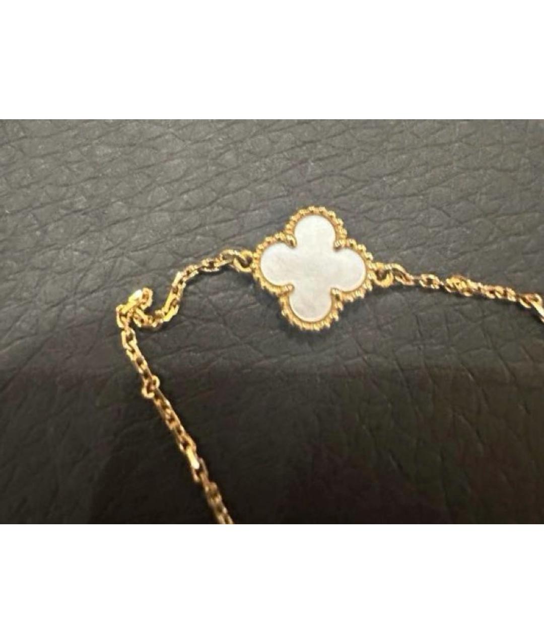 VAN CLEEF & ARPELS Белый браслет из розового золота, фото 4