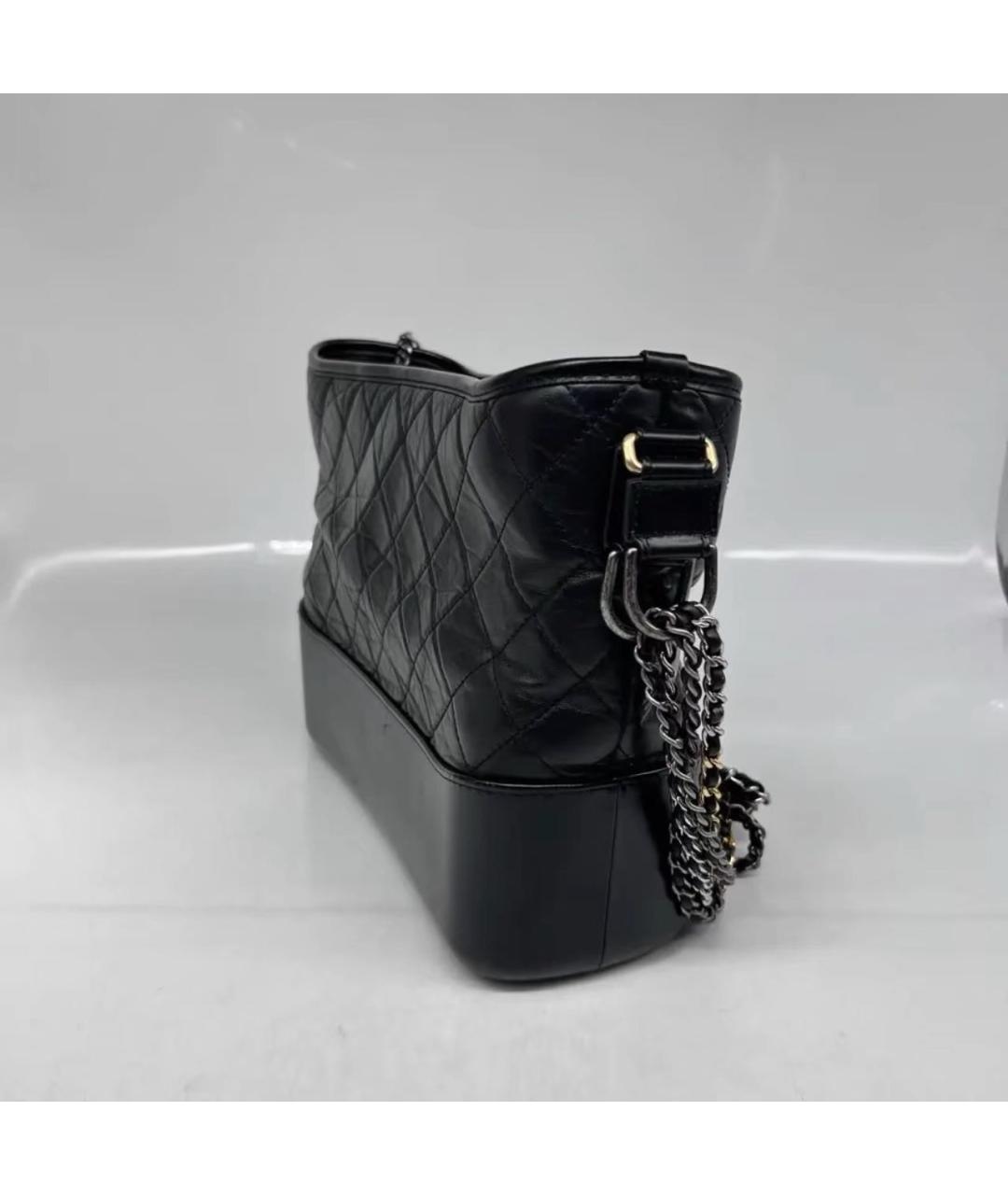 CHANEL Черная кожаная сумка через плечо, фото 4