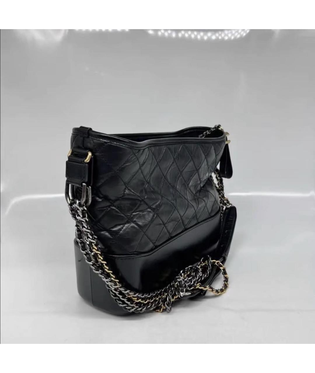 CHANEL Черная кожаная сумка через плечо, фото 3