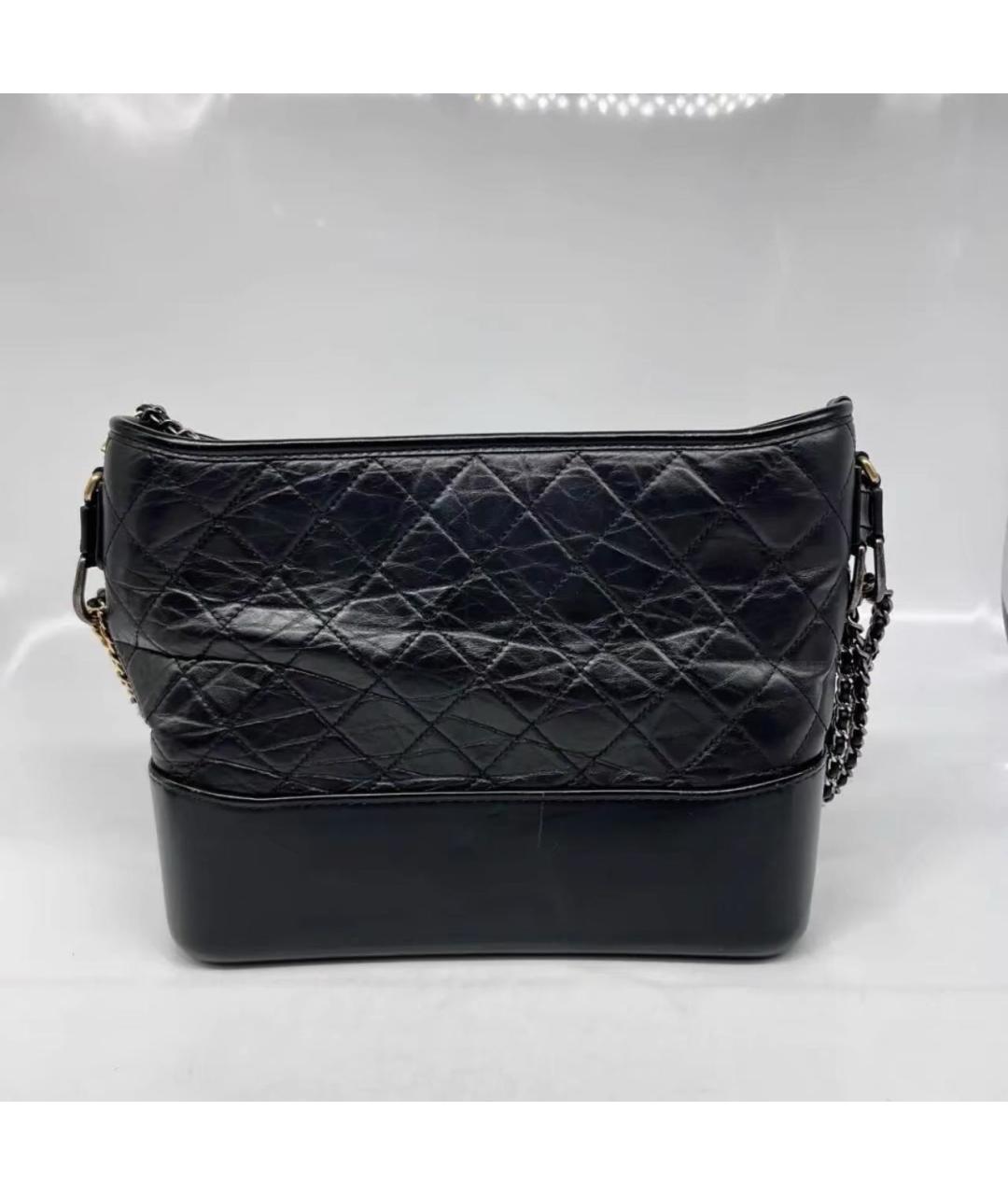 CHANEL Черная кожаная сумка через плечо, фото 5
