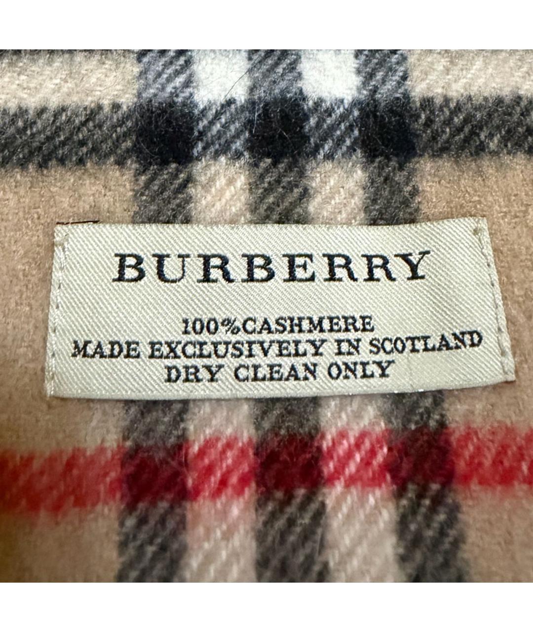 BURBERRY Бежевый кашемировый шарф, фото 3