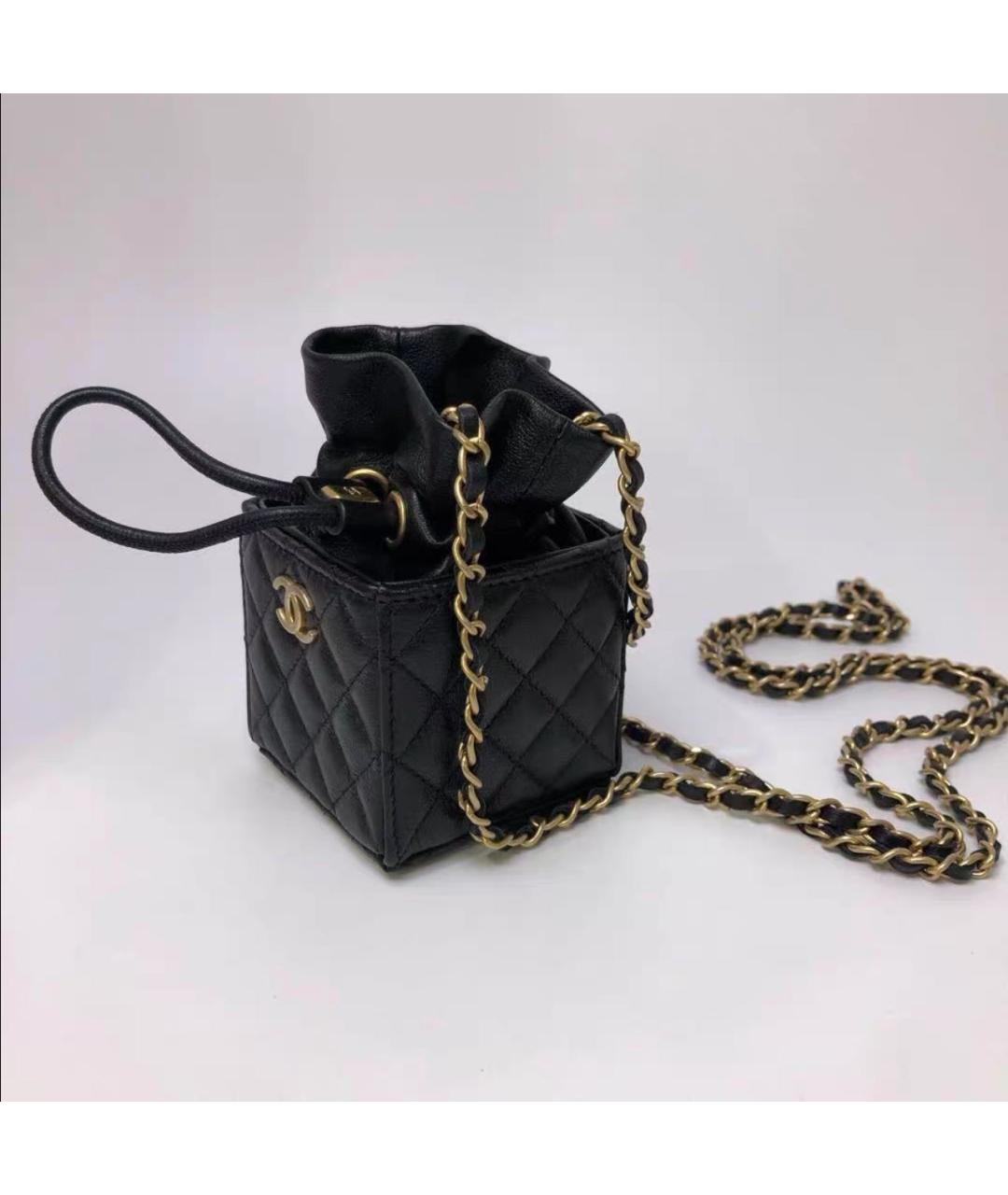 CHANEL Черная кожаная сумка через плечо, фото 3