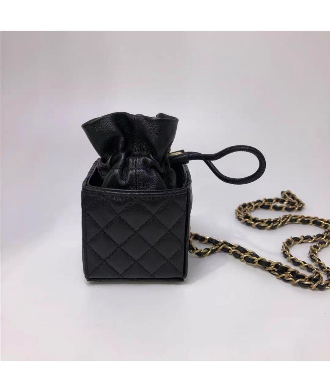CHANEL Черная кожаная сумка через плечо, фото 5