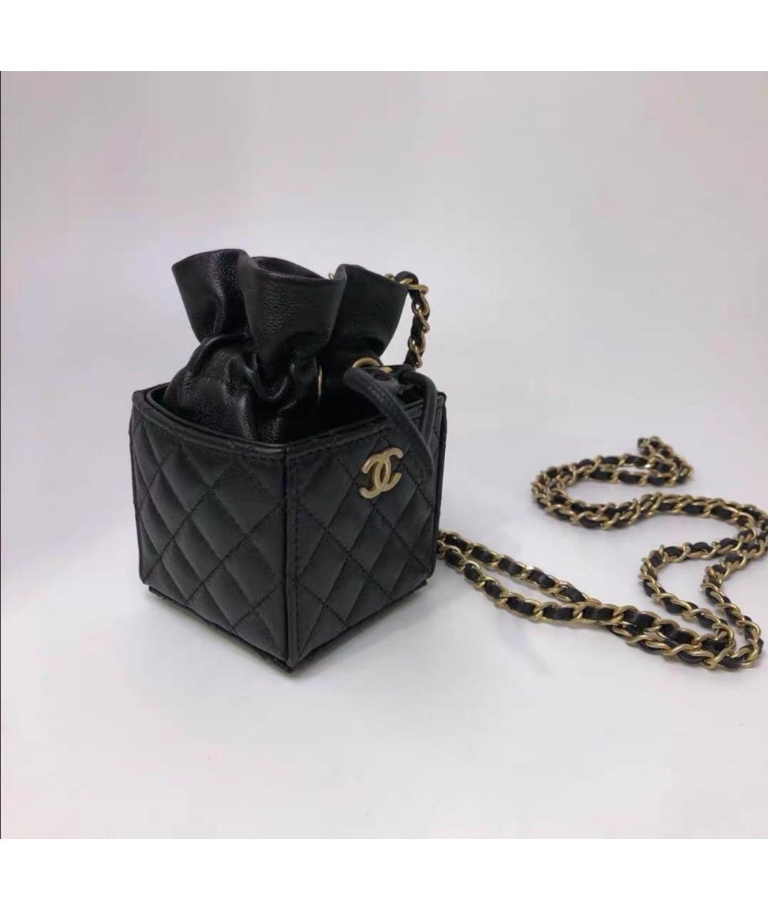 CHANEL Черная кожаная сумка через плечо, фото 2