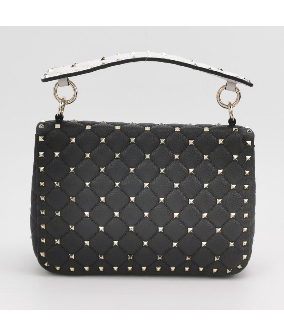 VALENTINO Черная кожаная сумка через плечо, фото 4