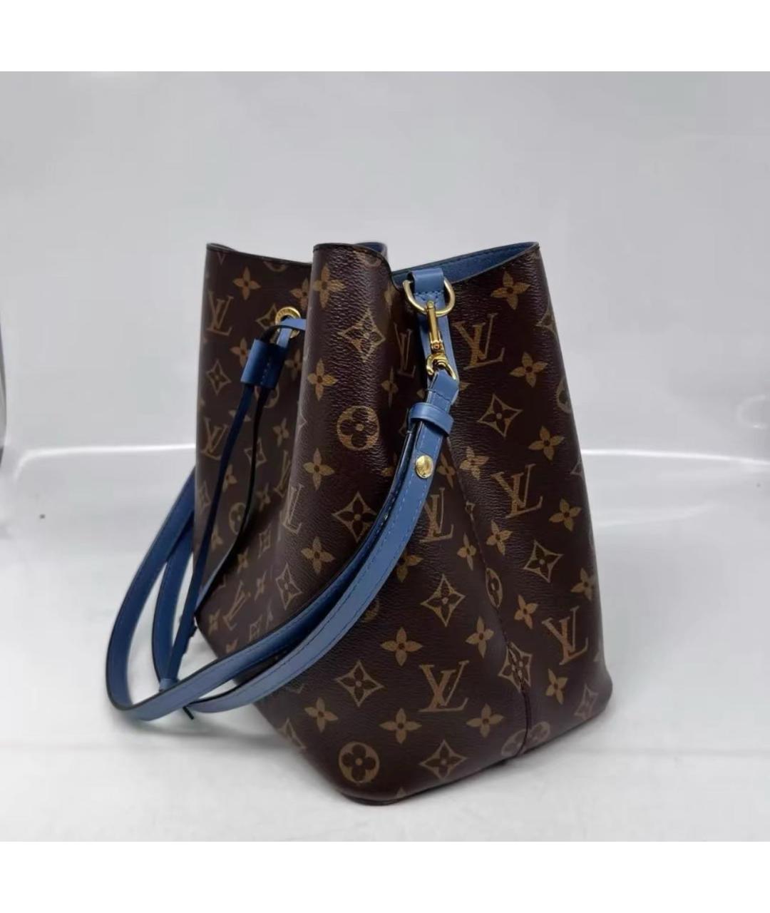 LOUIS VUITTON Коричневая кожаная сумка через плечо, фото 2