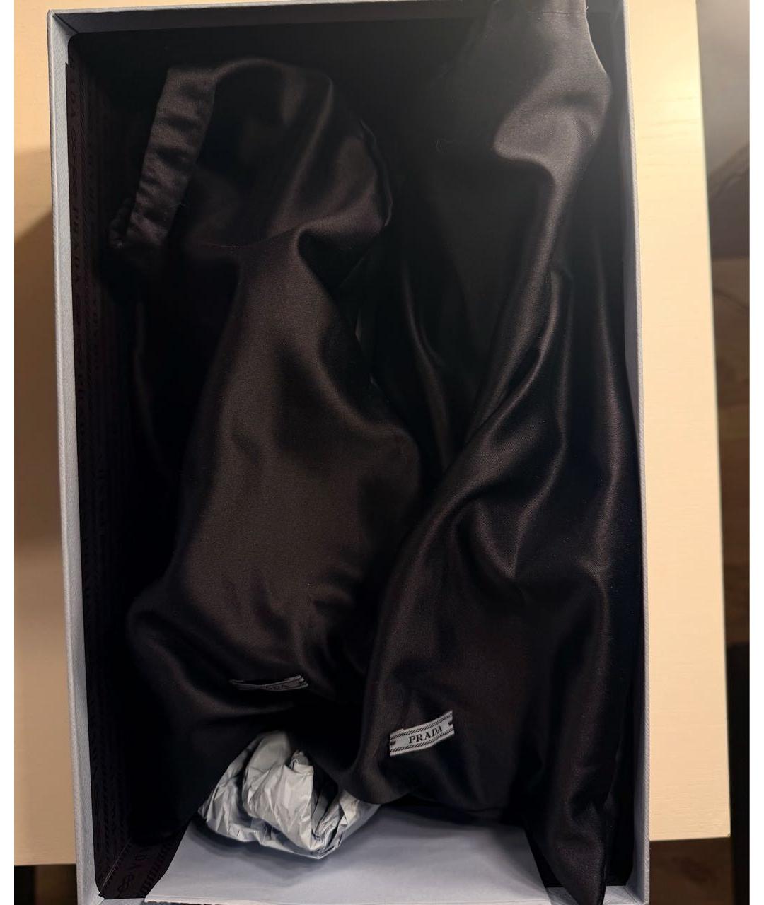 PRADA Черные кожаные туфли, фото 5