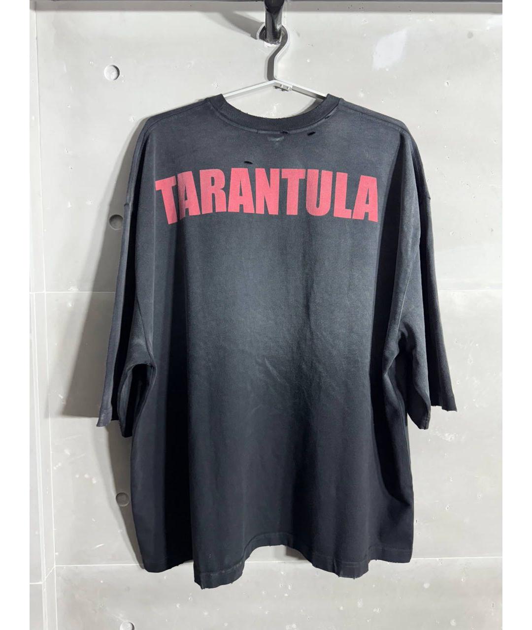 WILLY CHAVARRIA Антрацитовая хлопковая футболка, фото 2