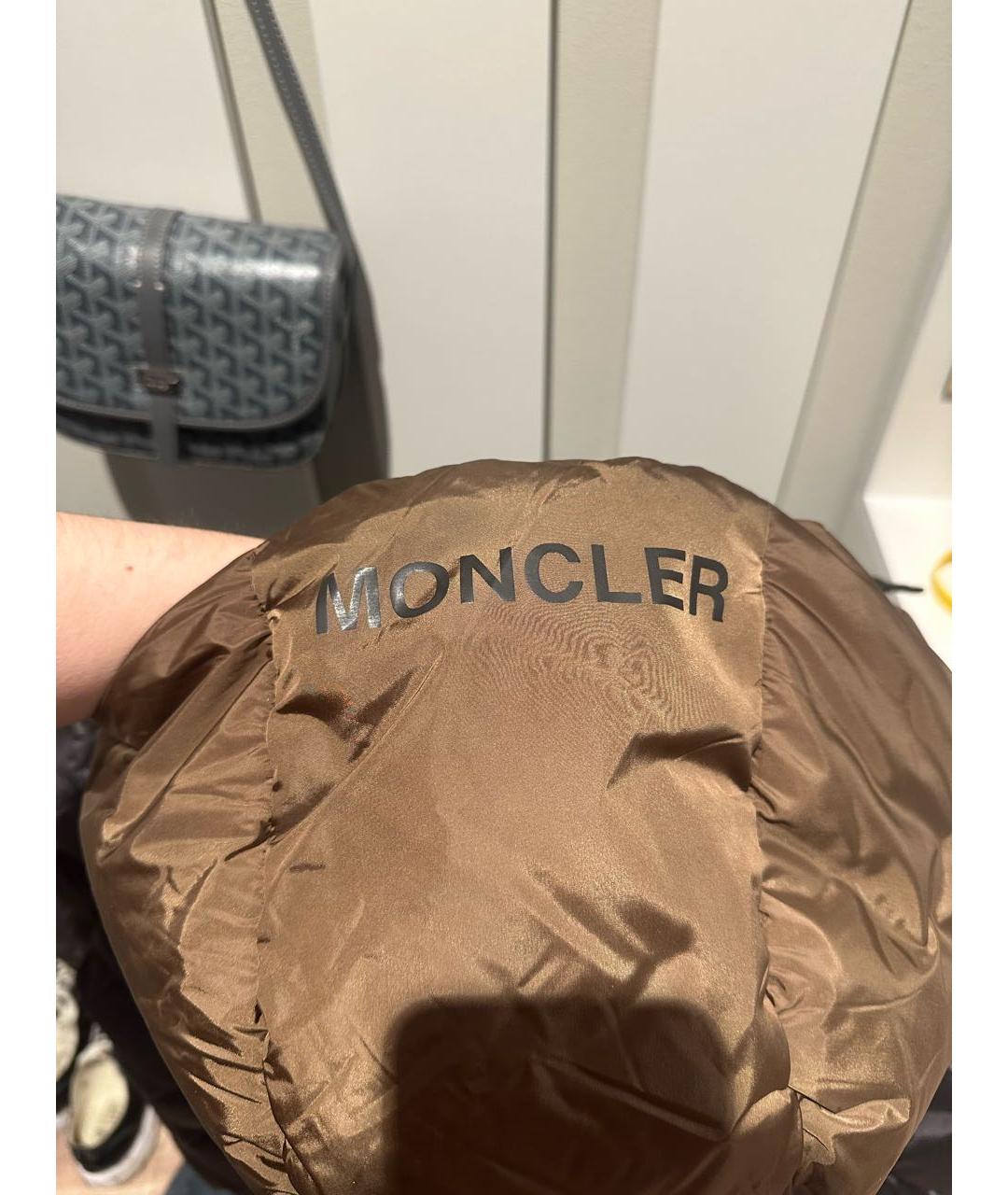 MONCLER Антрацитовый пуховик, фото 7