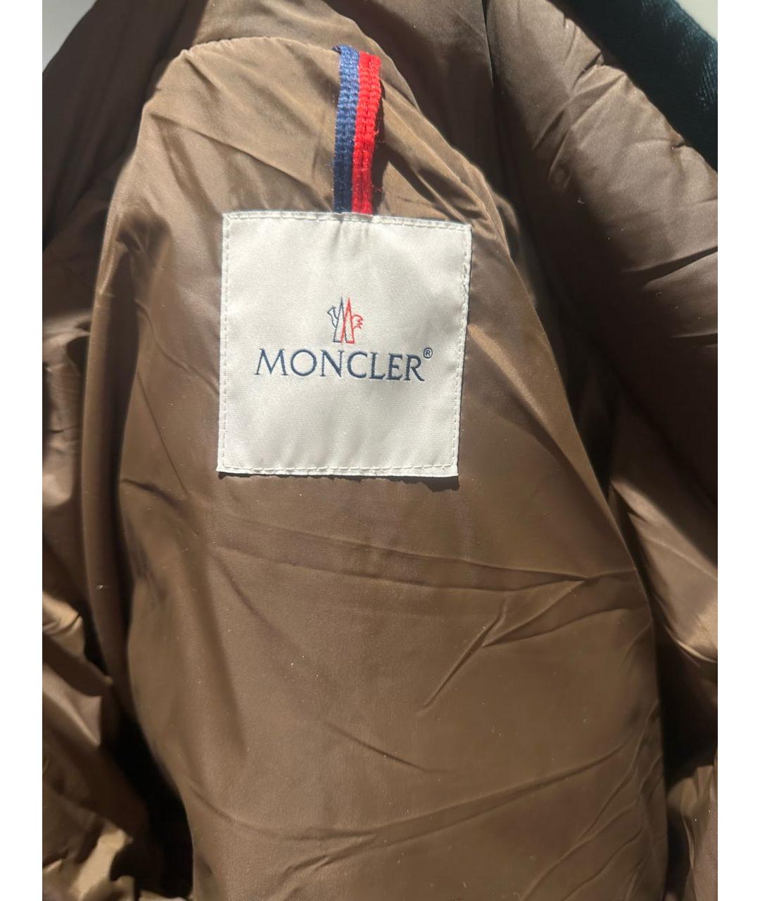 MONCLER Антрацитовый пуховик, фото 3