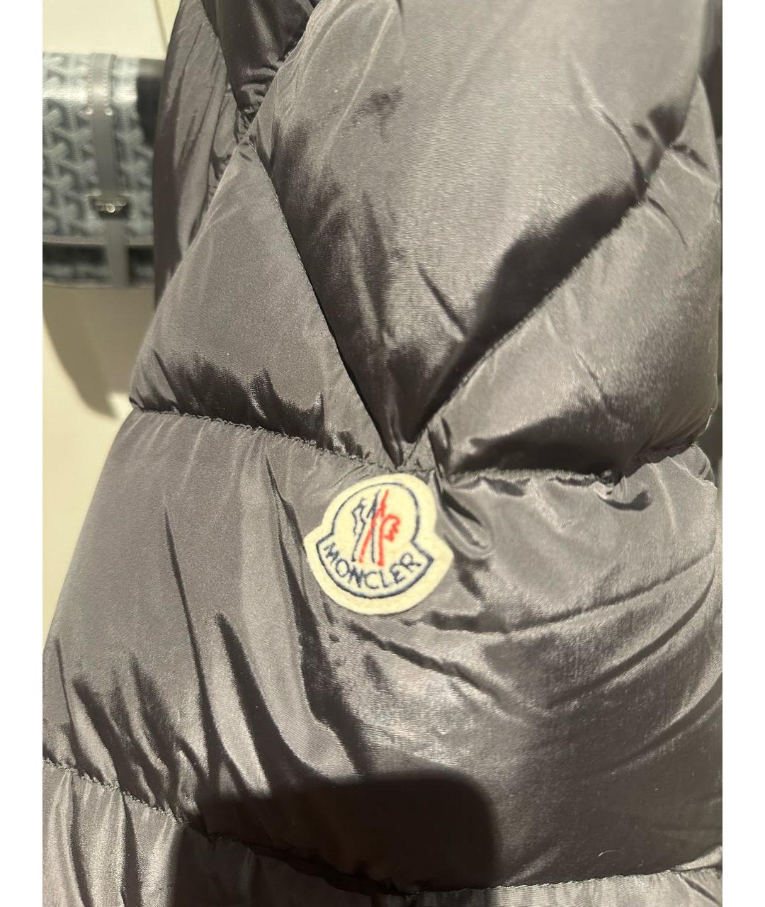 MONCLER Антрацитовый пуховик, фото 5