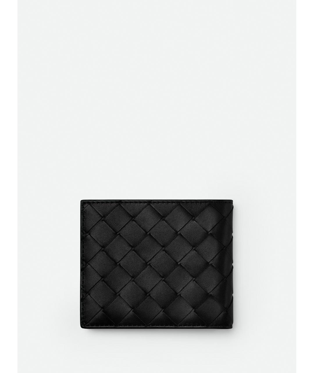 BOTTEGA VENETA Черный кожаный кошелек, фото 2