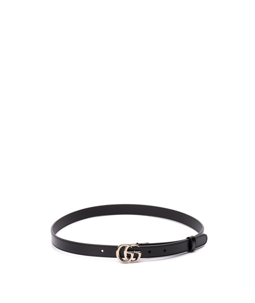 GUCCI Черный кожаный ремень, фото 1
