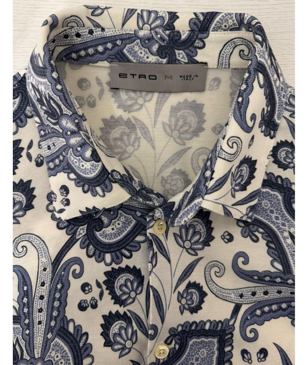 ETRO Бирюзовая хлопковая кэжуал рубашка, фото 3