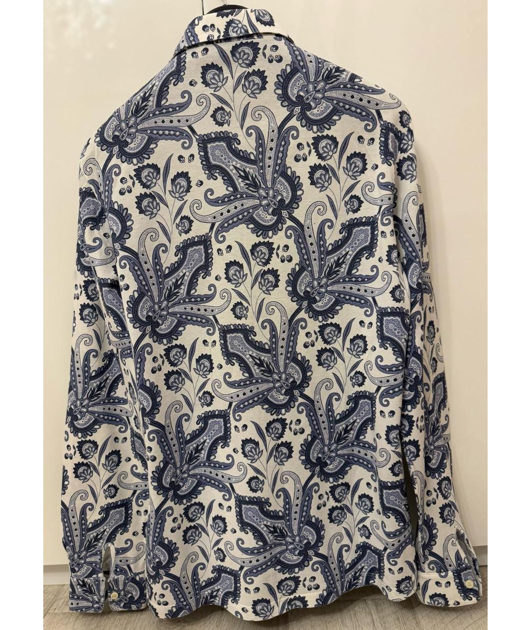 ETRO Бирюзовая хлопковая кэжуал рубашка, фото 2