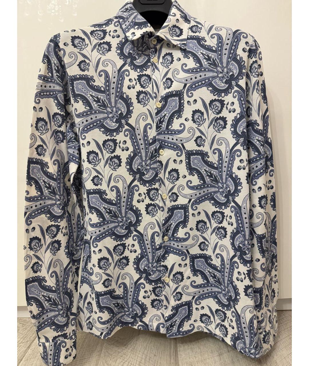 ETRO Бирюзовая хлопковая кэжуал рубашка, фото 8