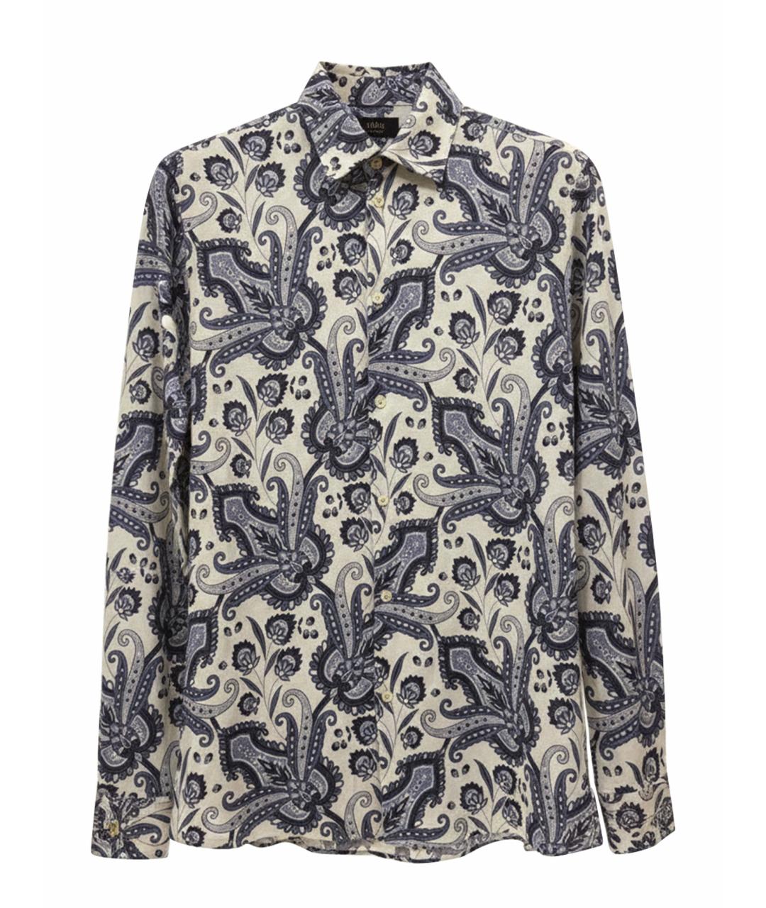 ETRO Бирюзовая хлопковая кэжуал рубашка, фото 1