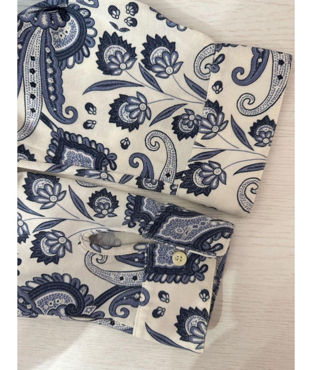 ETRO Бирюзовая хлопковая кэжуал рубашка, фото 4