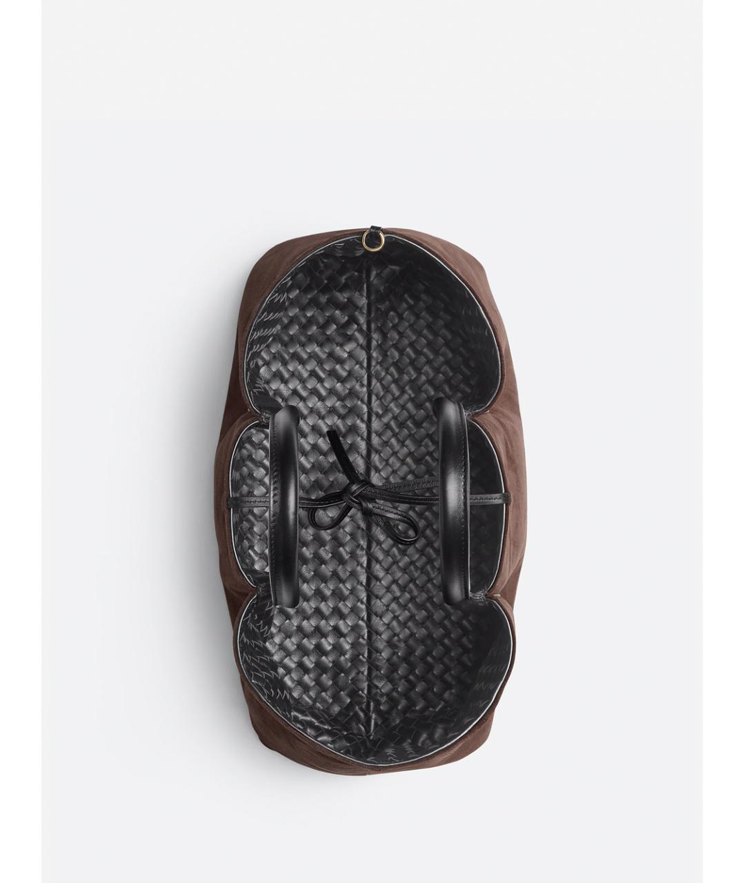 BOTTEGA VENETA Черная кожаная сумка тоут, фото 5