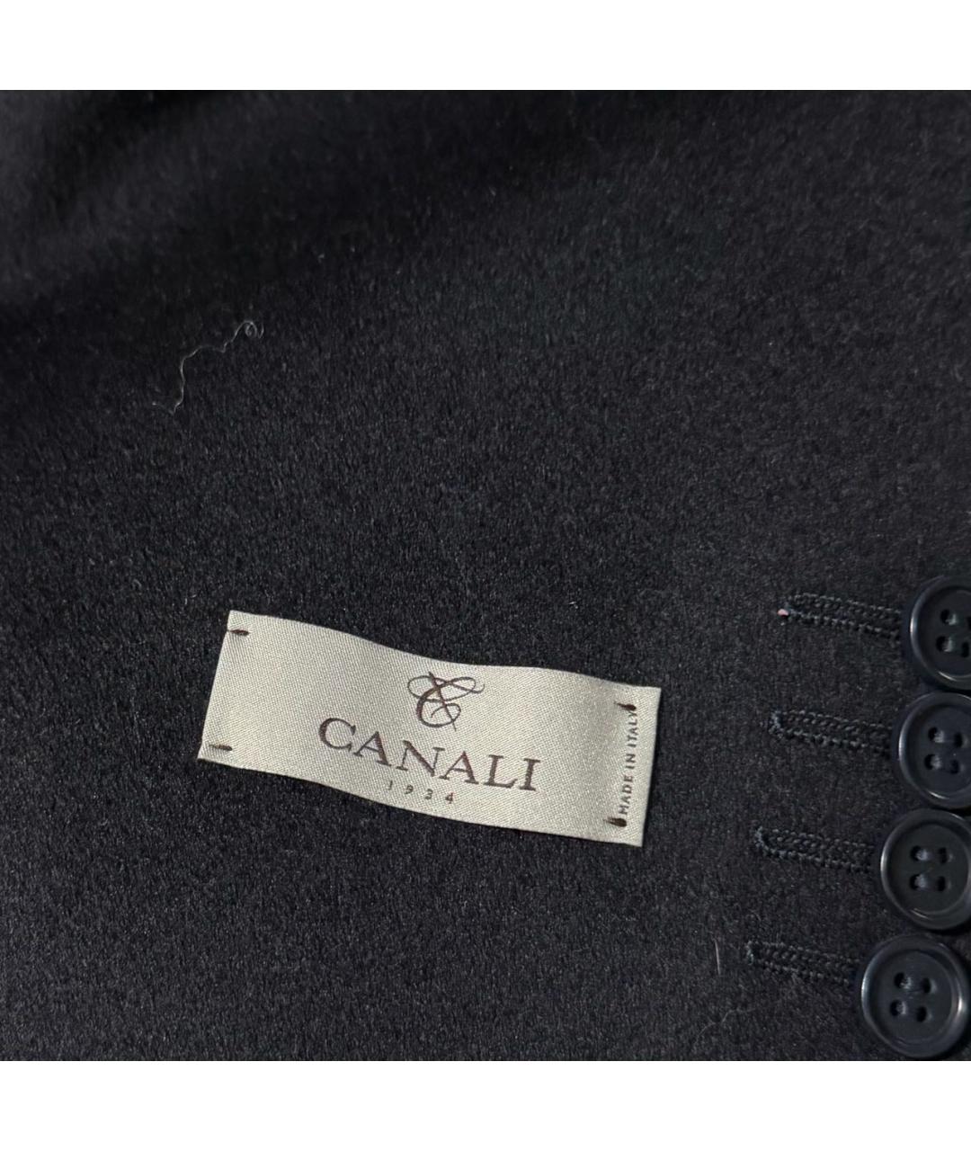 CANALI Темно-синее кашемировое пальто, фото 6