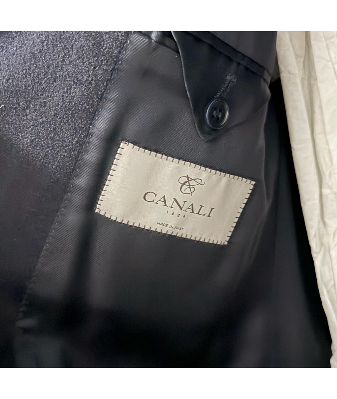 CANALI Темно-синее кашемировое пальто, фото 8