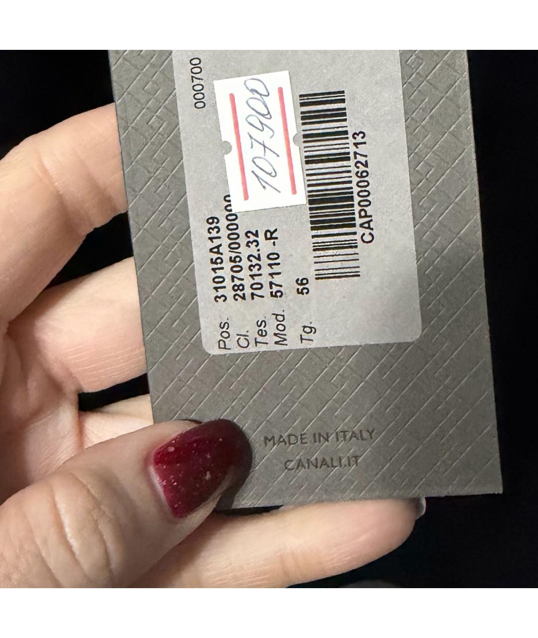 CANALI Темно-синее кашемировое пальто, фото 5