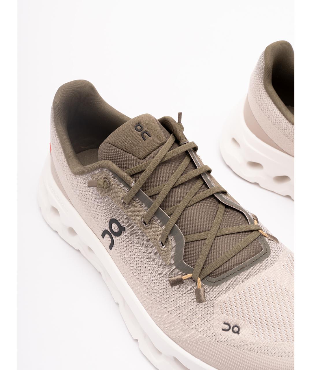 ON Бежевые текстильные низкие кроссовки / кеды, фото 5