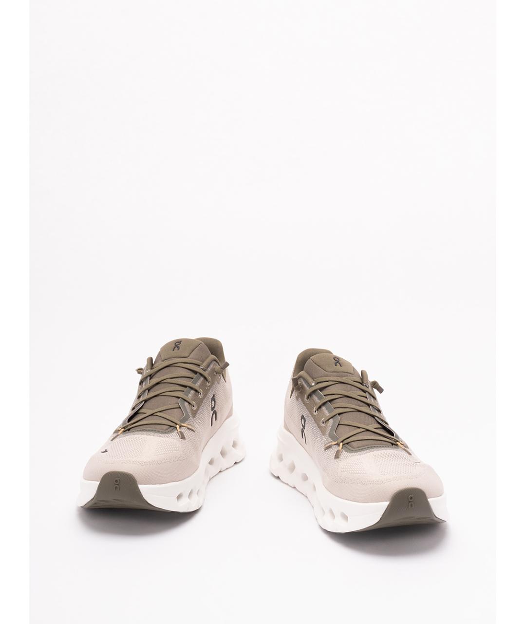 ON Бежевые текстильные низкие кроссовки / кеды, фото 2