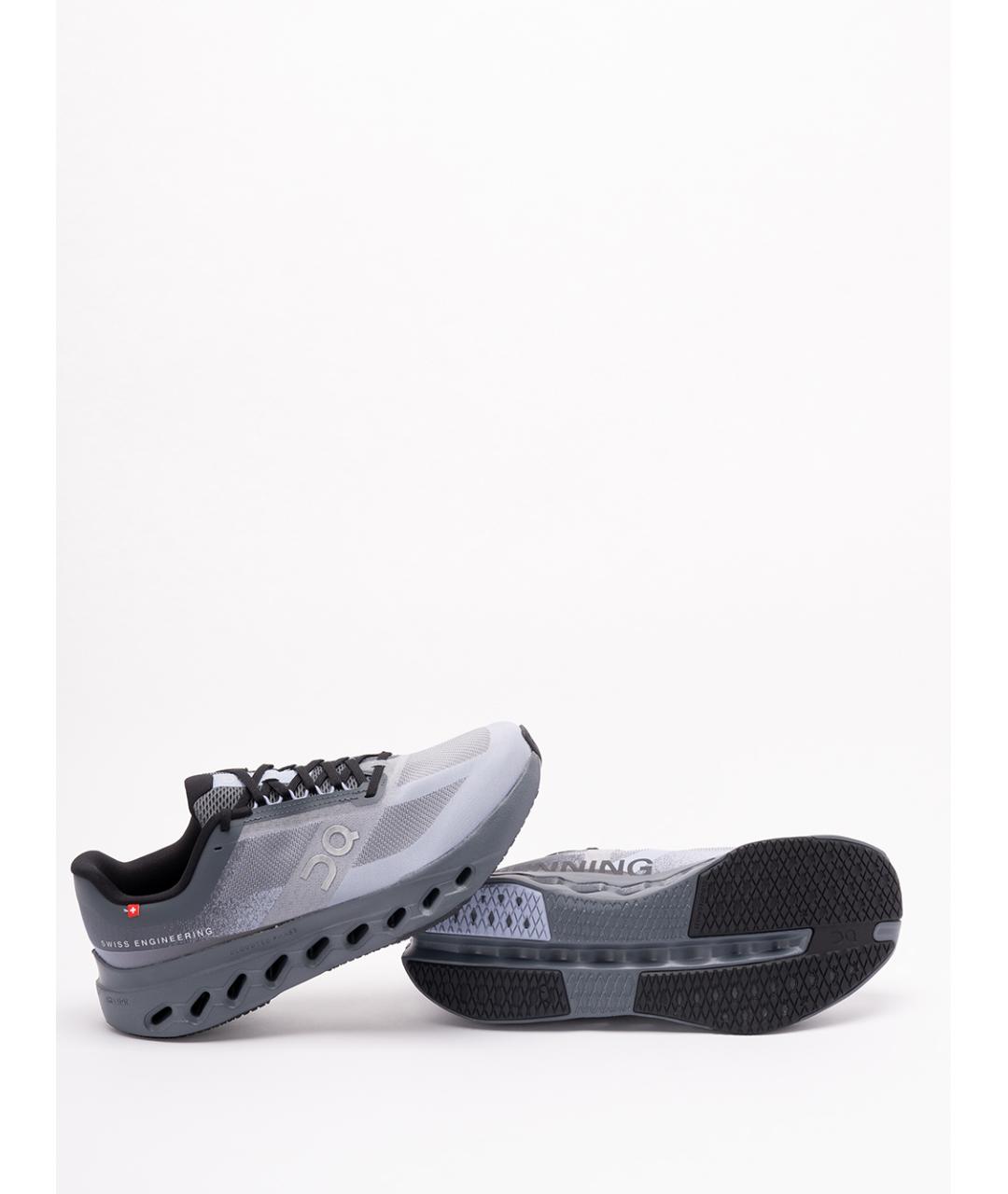 ON Серые текстильные низкие кроссовки / кеды, фото 4