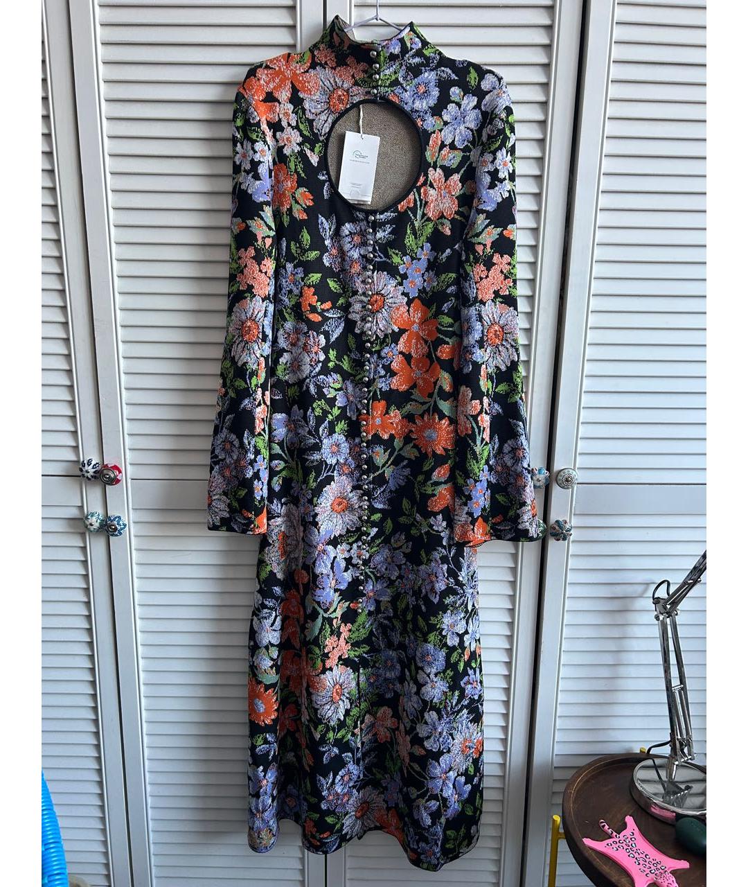 PACO RABANNE Мульти вискозное повседневное платье, фото 2