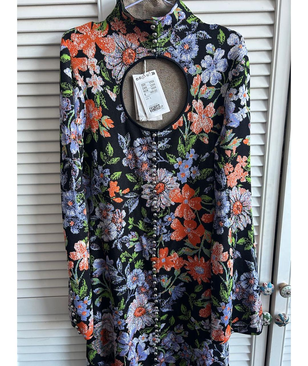 PACO RABANNE Мульти вискозное повседневное платье, фото 5