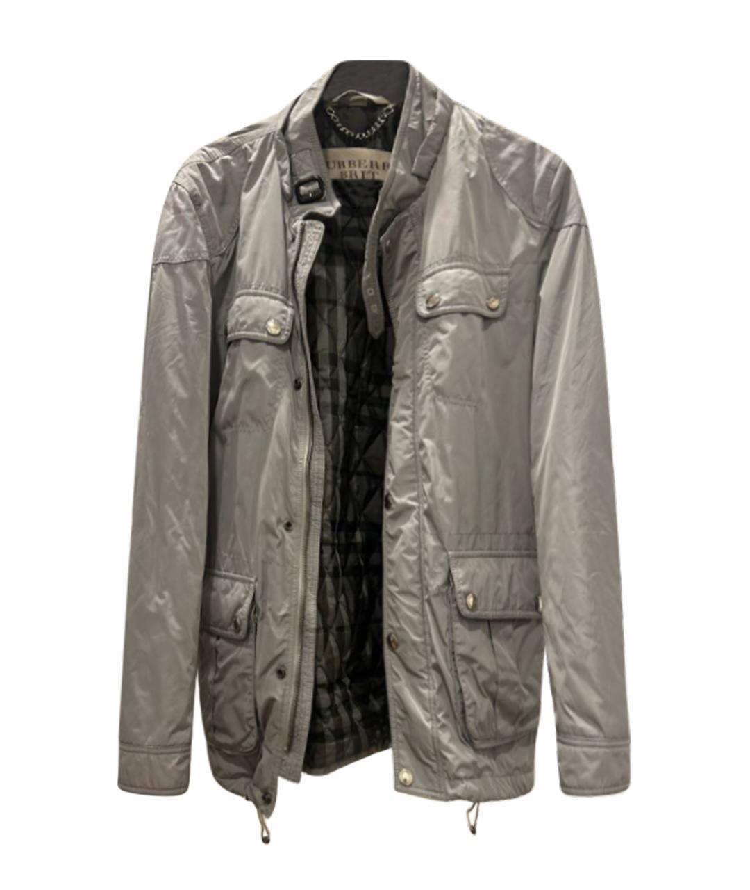 BURBERRY Антрацитовая полиамидовая куртка, фото 1