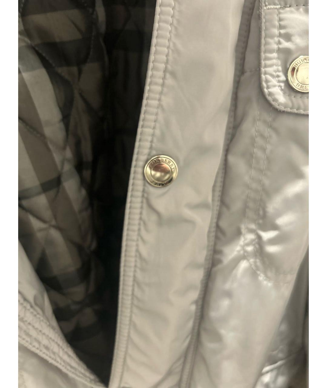 BURBERRY Антрацитовая полиамидовая куртка, фото 4