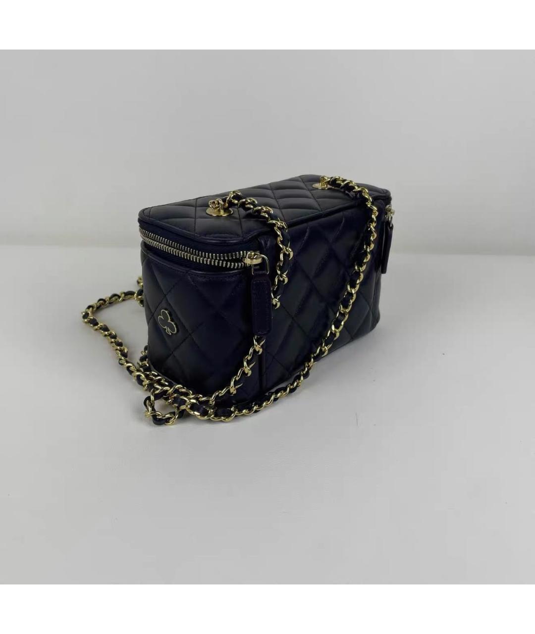 CHANEL Черная кожаная сумка через плечо, фото 5