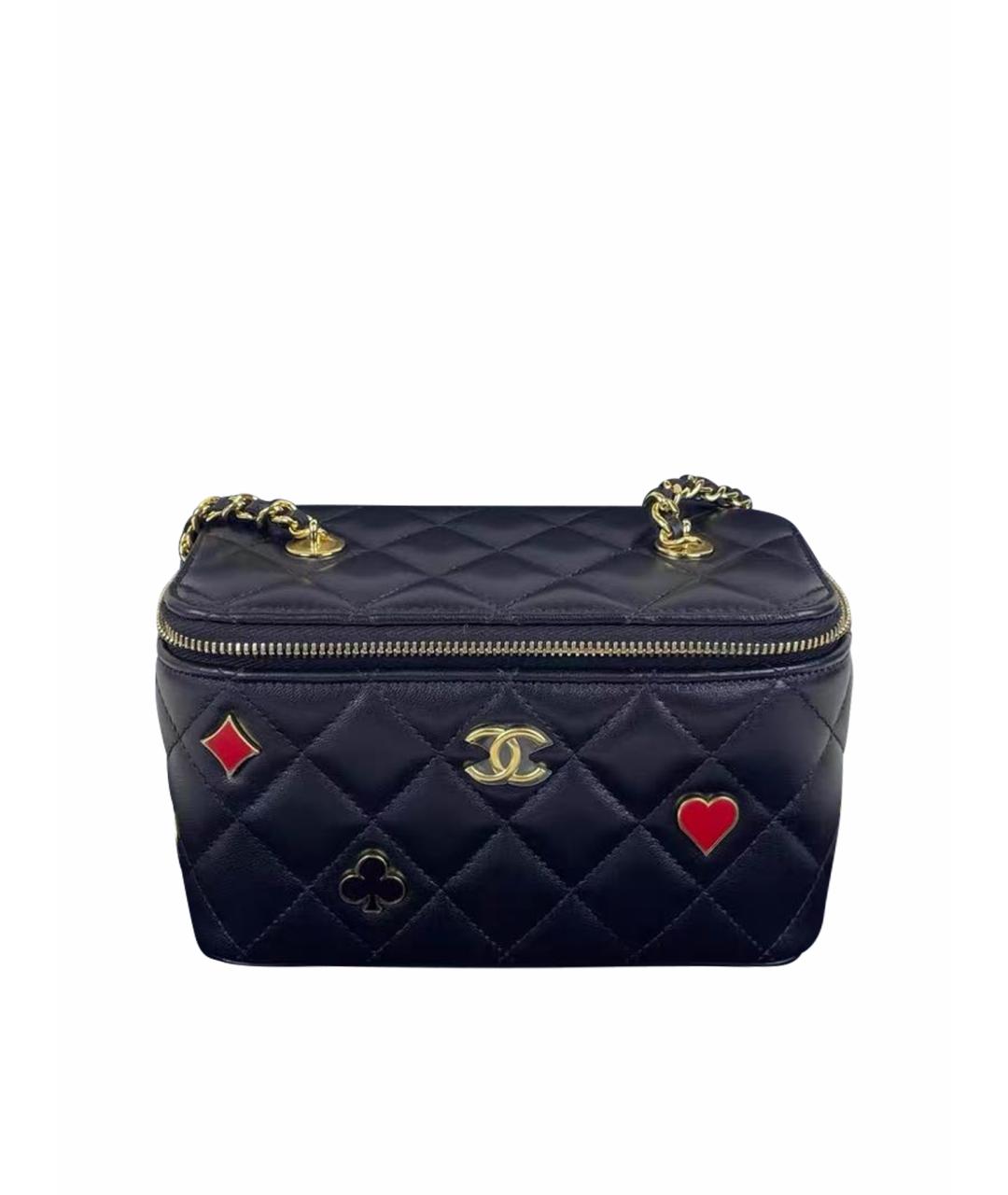 CHANEL Черная кожаная сумка через плечо, фото 1