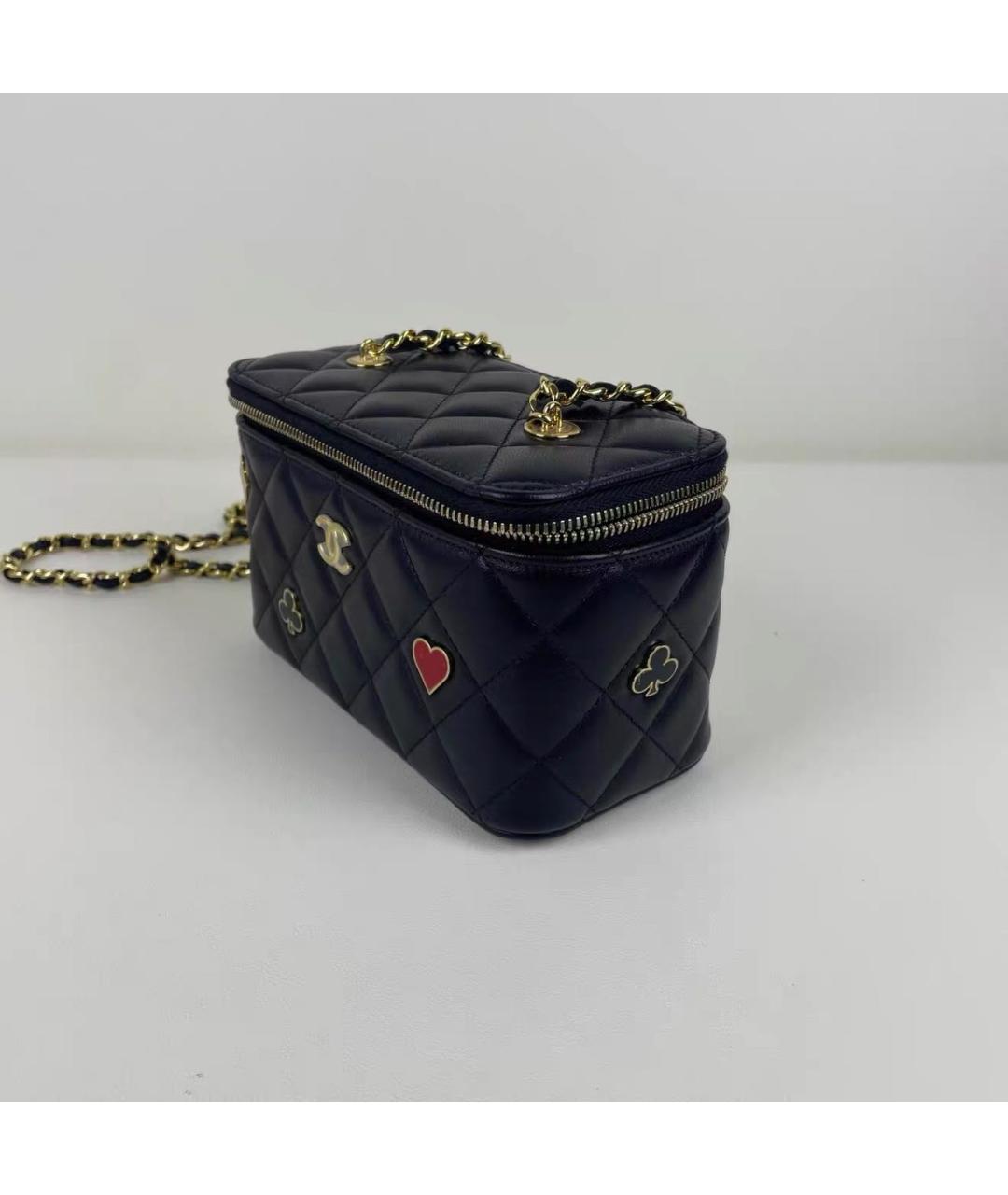 CHANEL Черная кожаная сумка через плечо, фото 3