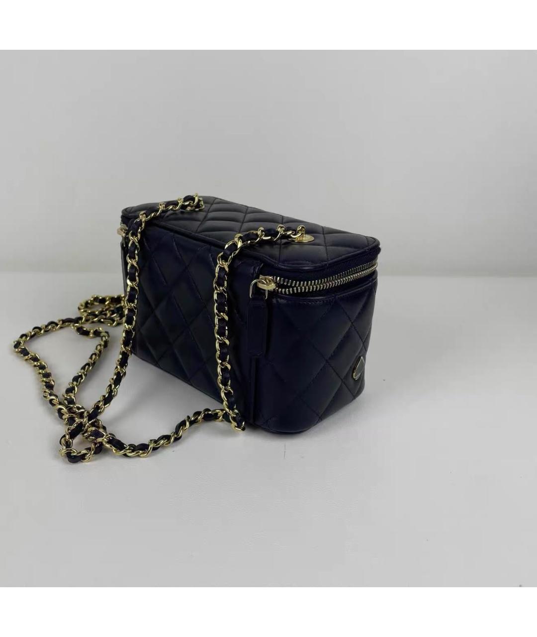 CHANEL Черная кожаная сумка через плечо, фото 6