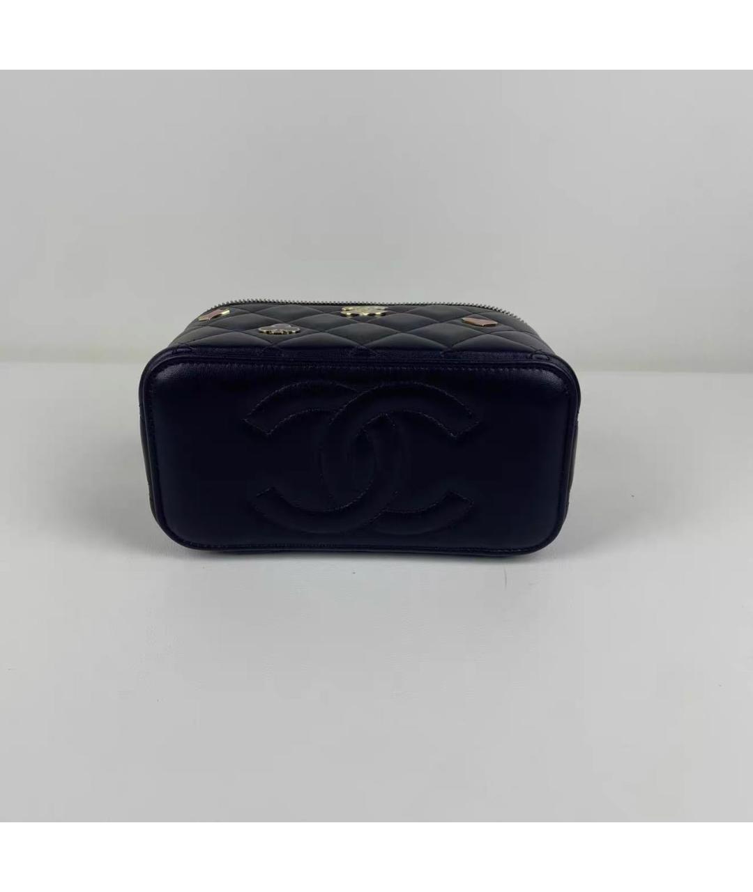 CHANEL Черная кожаная сумка через плечо, фото 7