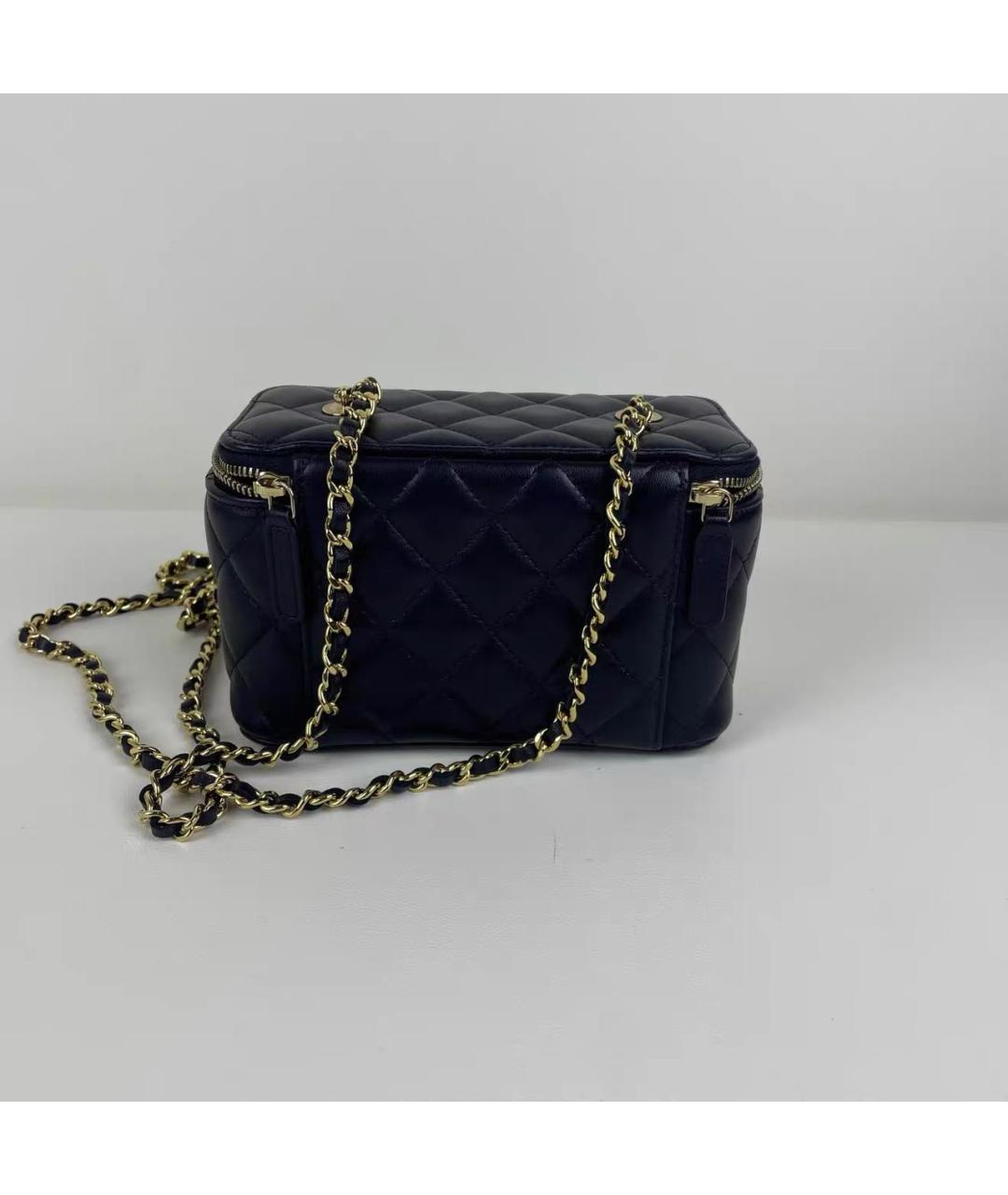 CHANEL Черная кожаная сумка через плечо, фото 4