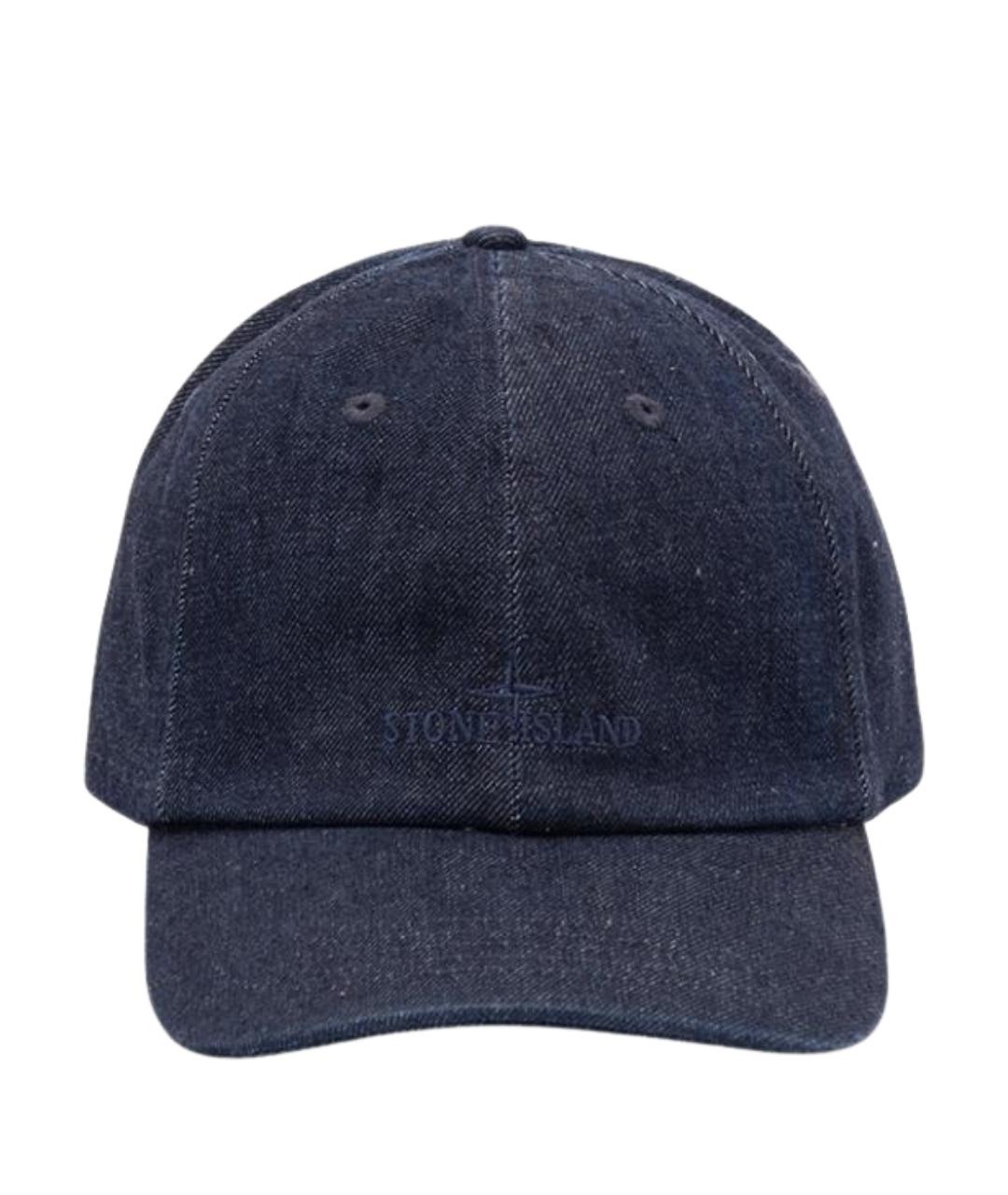STONE ISLAND Синяя хлопковая кепка/бейсболка, фото 1
