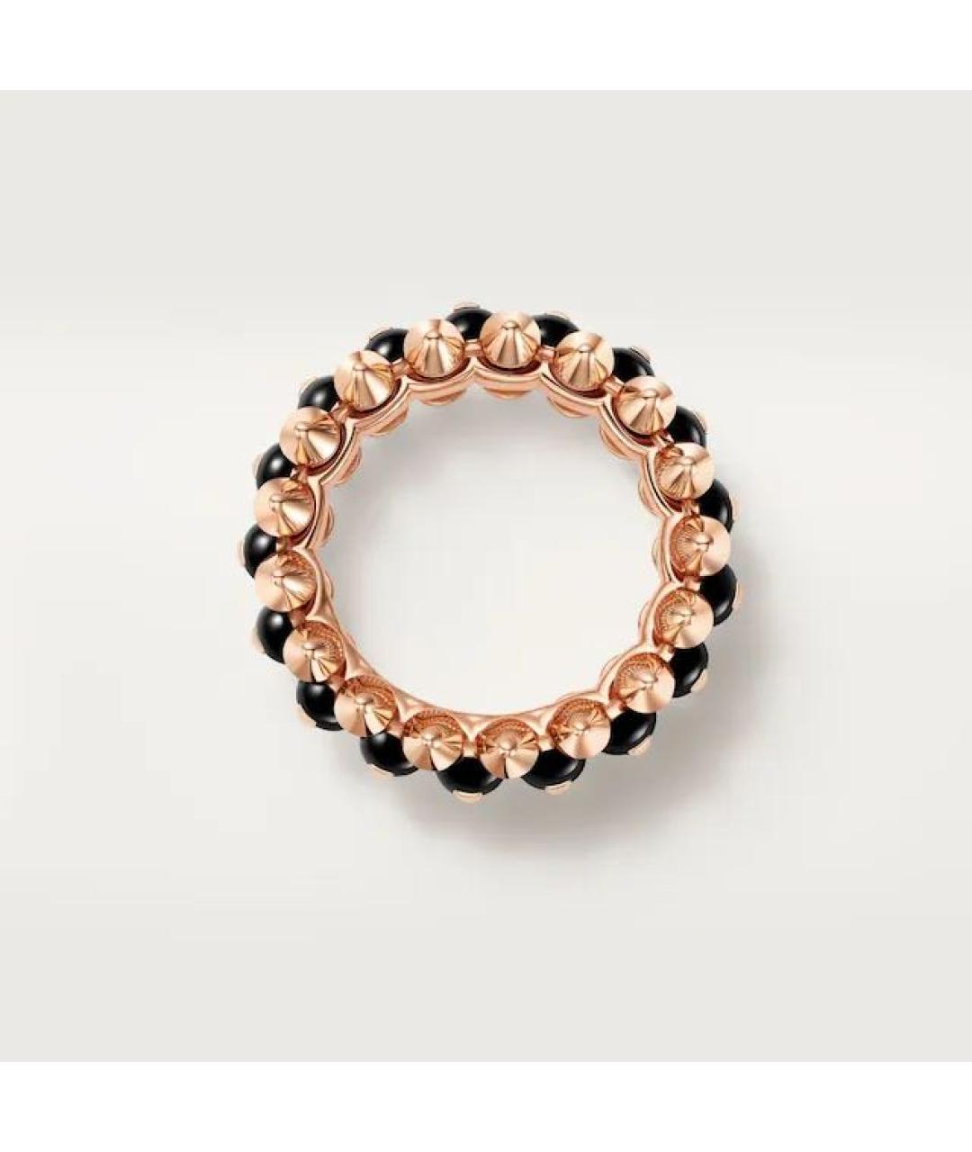 CARTIER Черное кольцо из розового золота, фото 3