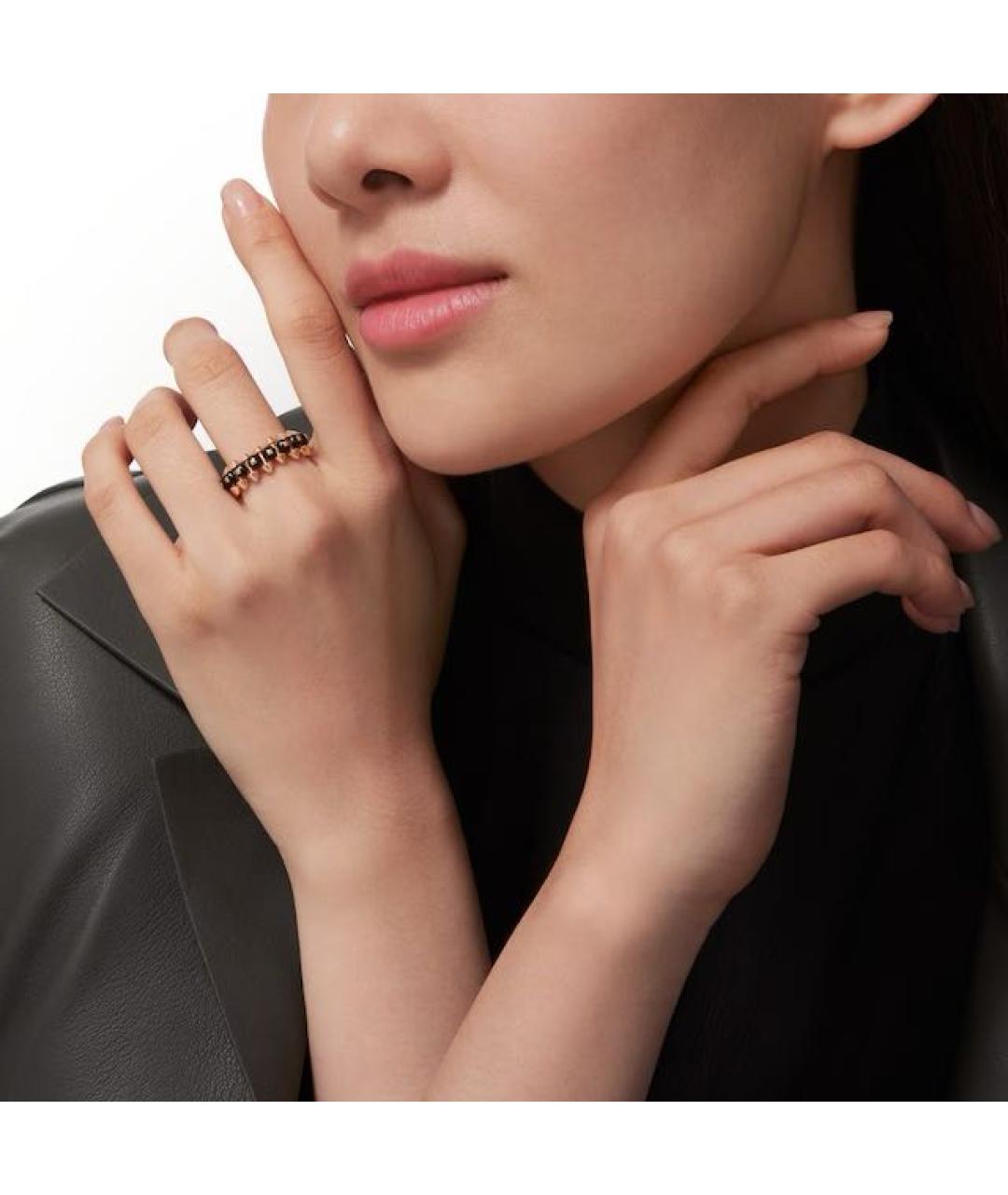 CARTIER Черное кольцо из розового золота, фото 2