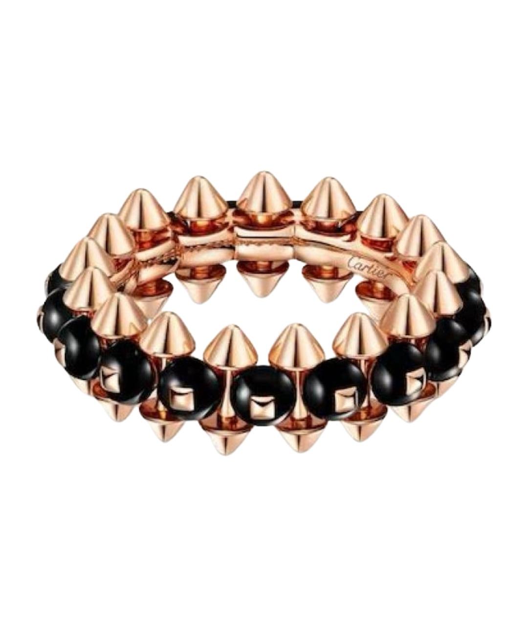 CARTIER Черное кольцо из розового золота, фото 1