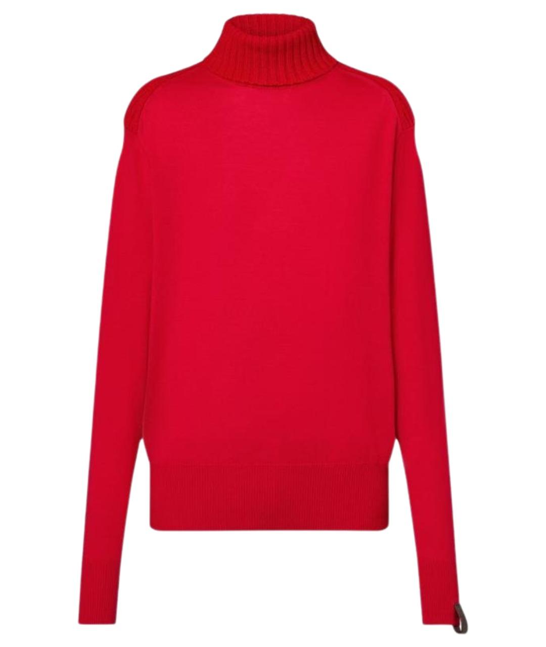 LOUIS VUITTON Красная полиэстеровая водолазка, фото 1