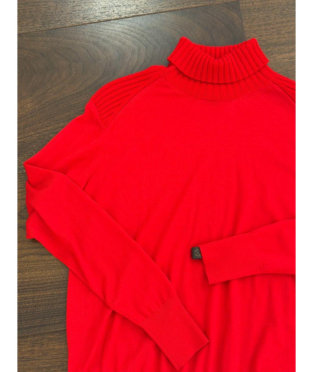 LOUIS VUITTON Красная полиэстеровая водолазка, фото 5