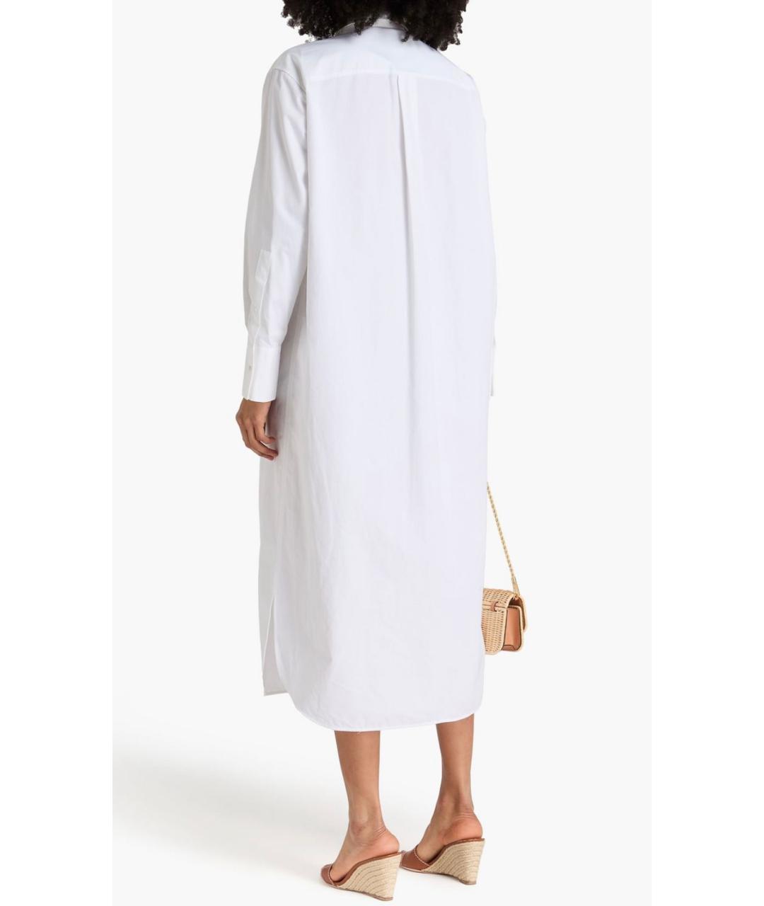 VALENTINO Белое хлопковое коктейльное платье, фото 3