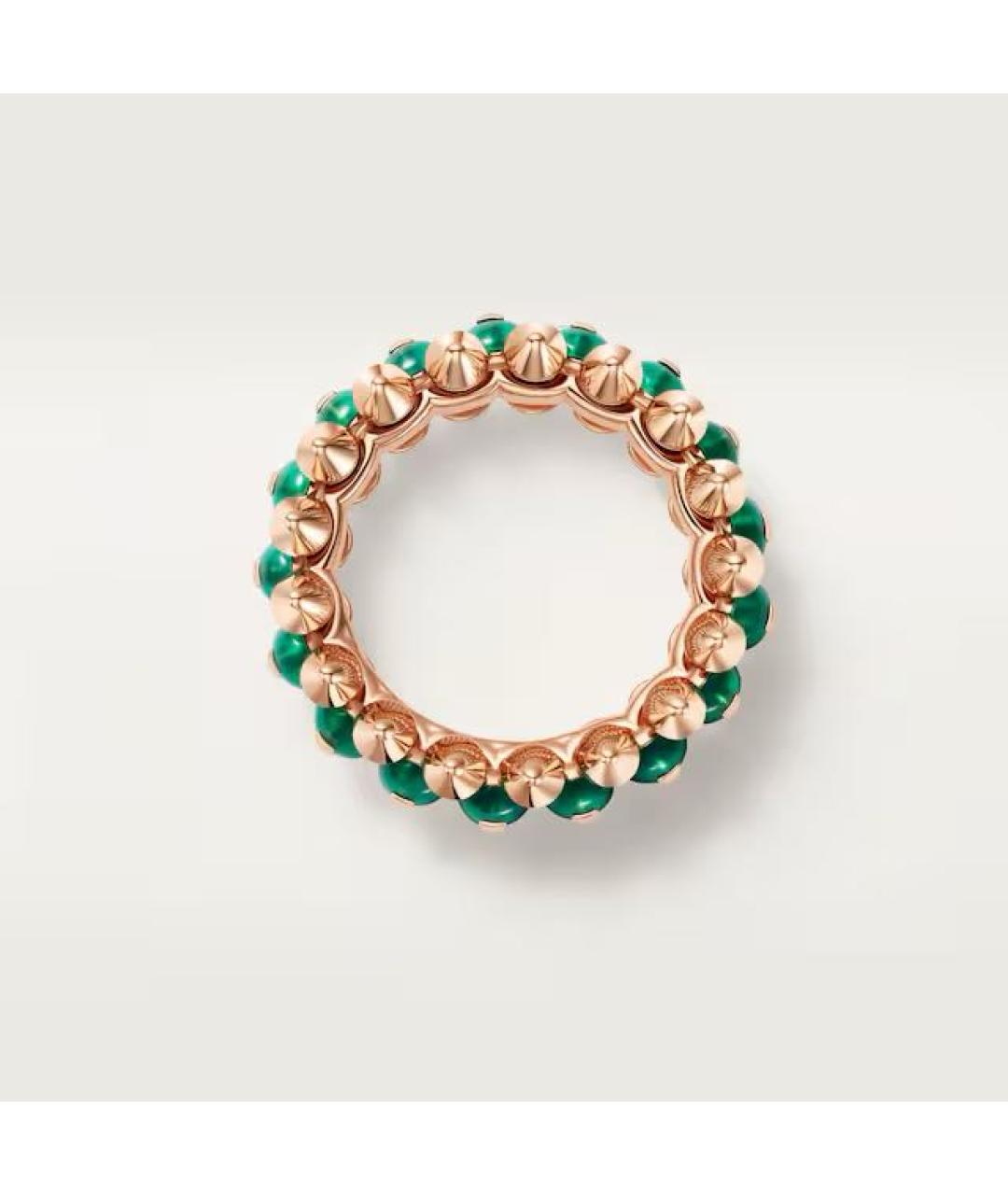 CARTIER Зеленые кольцо из розового золота, фото 3