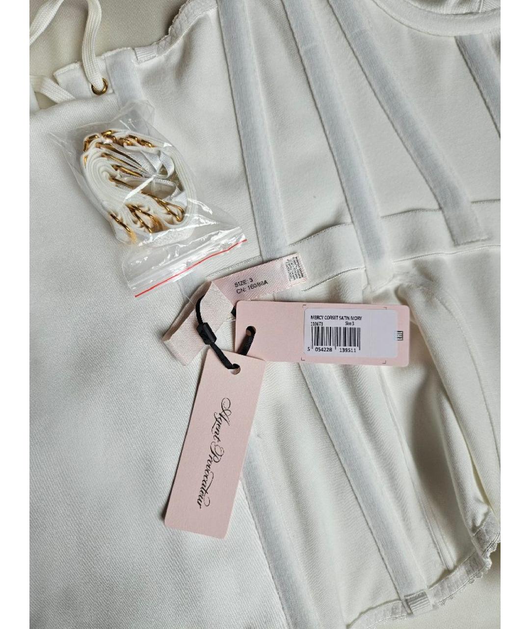 AGENT PROVOCATEUR Белый полиэстеровый корсет, фото 5