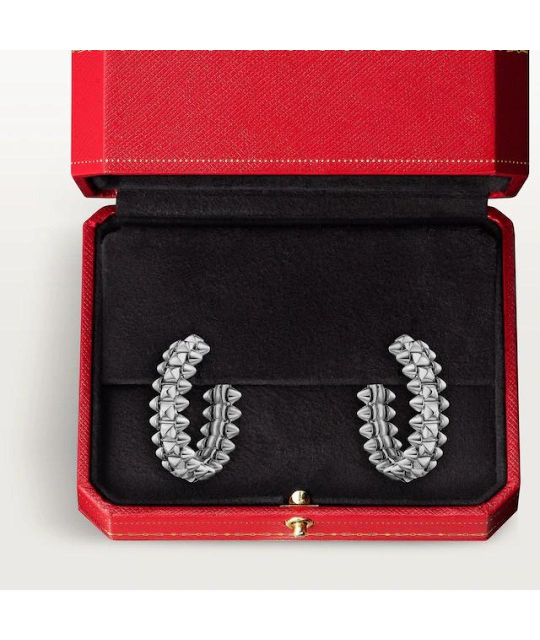 CARTIER Серебряные серьги из белого золота, фото 3